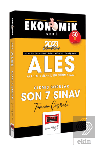 Yargı Yayınları 2023 ALES Tamamı Çözümlü Çıkmış So