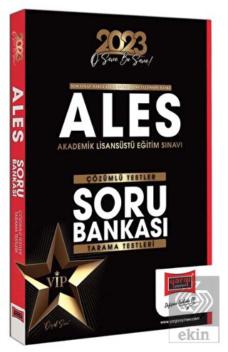 Yargı Yayınları 2023 ALES Tamamı Çözümlü Soru Bank