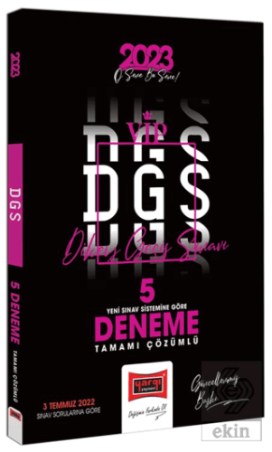 Yargı Yayınları 2023 DGS Tamamı Çözümlü 5 Deneme