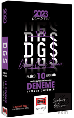 Yargı Yayınları 2023 DGS Tamamı Çözümlü Fasikül Fa