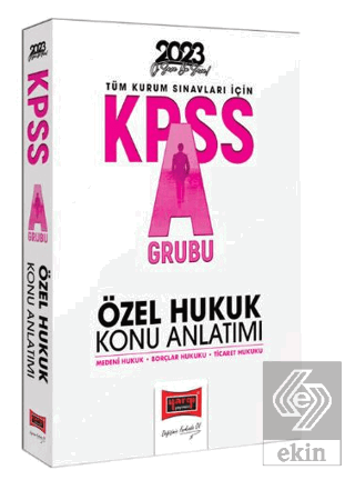 Yargı Yayınları 2023 KPSS A Grubu Özel Hukuk Konu