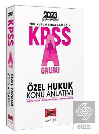 Yargı Yayınları 2023 KPSS A Grubu Özel Hukuk Konu