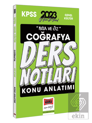Yargı Yayınları 2023 KPSS Kısa ve Öz Coğrafya Konu