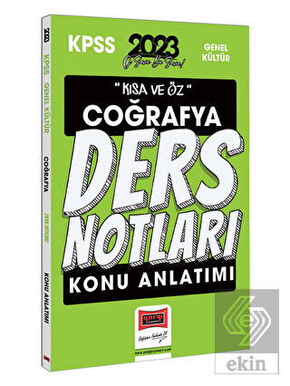 Yargı Yayınları 2023 KPSS Kısa ve Öz Coğrafya Konu