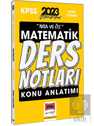 Yargı Yayınları 2023 KPSS Kısa ve Öz Matematik Kon