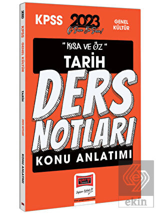 Yargı Yayınları 2023 KPSS Kısa ve Öz Tarih Konu An