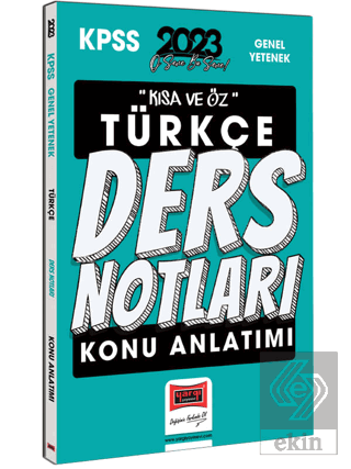 Yargı Yayınları 2023 KPSS Kısa ve Öz Türkçe Konu A