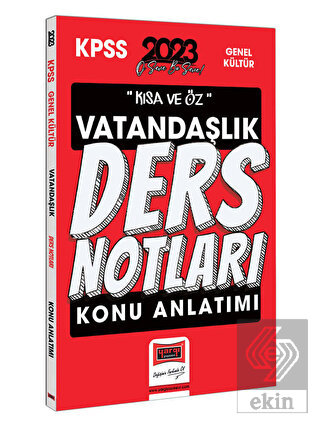 Yargı Yayınları 2023 KPSS Kısa ve Öz Vatandaşlık K