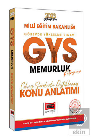 Yargı Yayınları 2023 MEB GYS Memurluk Kadrosu İçin