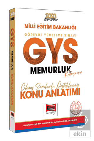 Yargı Yayınları 2023 MEB GYS Memurluk Kadrosu İçin