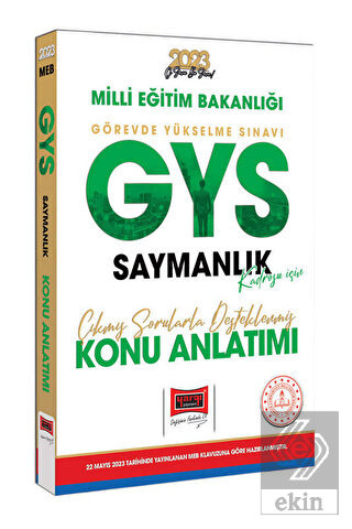 Yargı Yayınları 2023 MEB GYS Saymanlık Kadrosu İçi
