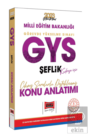 Yargı Yayınları 2023 MEB GYS Şeflik Kadrosu İçin Ç