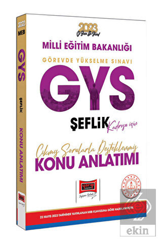 Yargı Yayınları 2023 MEB GYS Şeflik Kadrosu İçin Ç