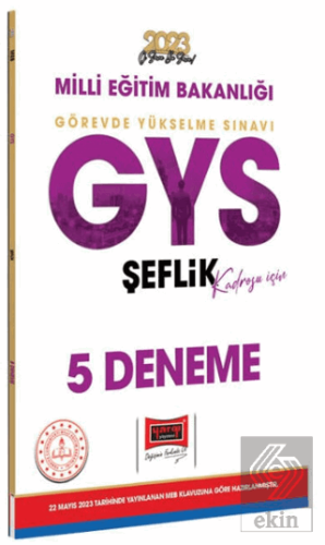 Yargı Yayınları 2023 Milli Eğitim Bakanlığı GYS Şe
