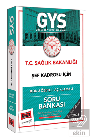 Yargı Yayınları 2023 Sağlık Bakanlığı Şef Kadrosu