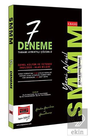 Yargı Yayınları 2023 SMMM Tamamı Çözümlü 7 Deneme 