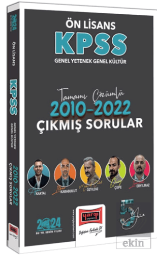 Yargı Yayınları 2024 KPSS GY-GK Ön Lisans Tamamı Ç