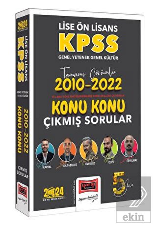 Yargı Yayınları 2024 KPSS Lise Ön Lisans Genel Yet