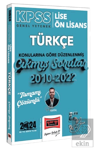 Yargı Yayınları 2024 KPSS Lise Ön Lisans Türkçe Ko