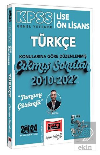 Yargı Yayınları 2024 KPSS Lise Ön Lisans Türkçe Ko