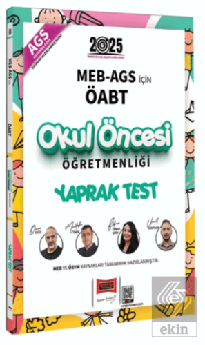 Yargı Yayınları 2025 MEB AGS İçin ÖABT Okul Öncesi Öğretmenliği Yaprak