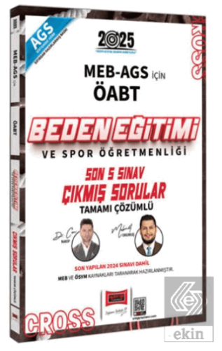 Yargı Yayınları 2025 MEB AGS ÖABT Beden Eğitimi ve Spor Öğretmenliği Son 5 Sınav Çıkmış Sorular