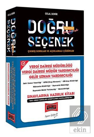 Yargı Yayınları Doğru Seçenek Vergi Dairesi Müdürl