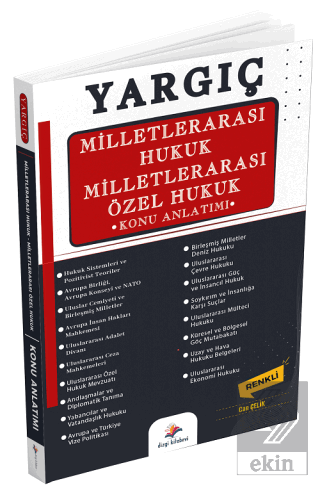 YARGIÇ Adli İdari Hakimlik Milletlerarası Hukuk ve Özel Hukuk Konu Anlatımı