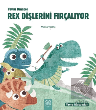 Yavru Dinozor Rex Dişlerini Fırçalıyor