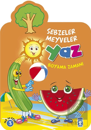 Yaz Boyama Zamanı - Sebzeler Meyveler