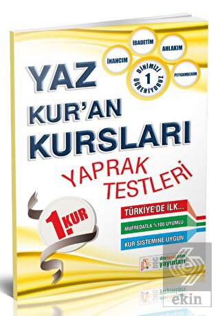 Yaz Kuran Kursları Yaprak Test 1. Kur