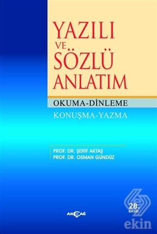 Yazılı ve Sözlü Anlatım