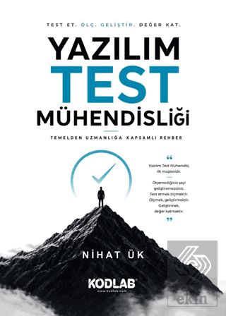 Yazılım Test Mühendisliği Nihat Ük Kodlab Yayın Dağıtım Satın Al - eki