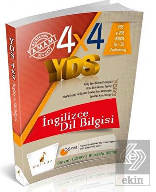 YDS 4x4 İngilizce Dil Bilgisi