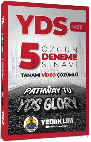 YDS E-YDS Tamamı Video Çözümlü Özgün 5 Deneme Sınavı