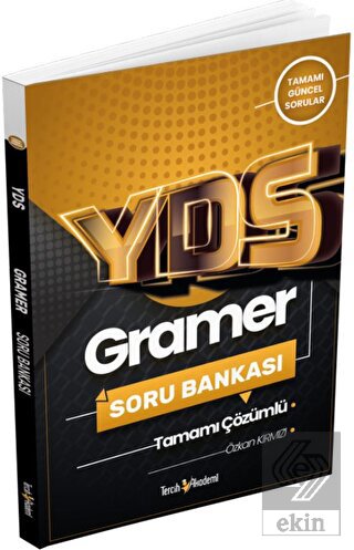 YDS Gramer Tamamı Çözümlü Soru Bankası 2022 Tercih