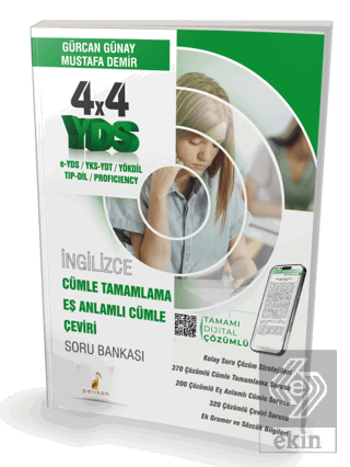 YDS İngilizce 4x4 Cümle Tamamlama Eş Anlamlı Cümle Çeviri Soru Bankası
