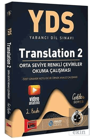 YDS Translation 2 Orta Seviye Renkli Çeviriler Oku