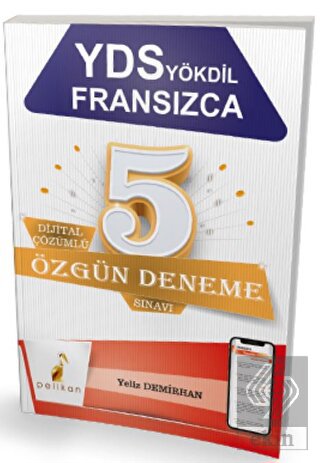 YDS YÖKDİL Fransızca Dijital Çözümlü 5 Özgün Denem