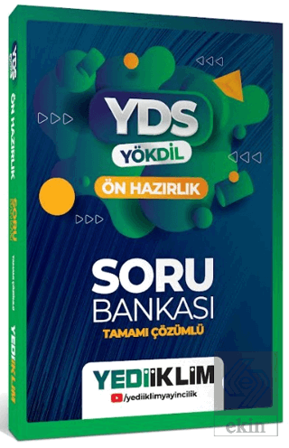YDS YÖKDİL Ön Hazırlık Tamamı Çözümlü Soru Bankası