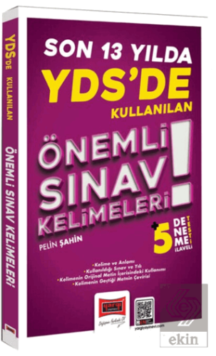 YDSde Son 13 Yılda Kullanılan Önemli Sınav Kelimeleri