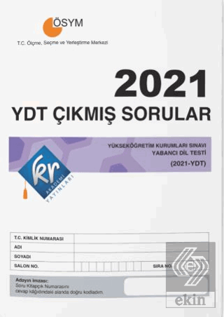 YDT Çıkmış Sorular Tıpkı Basım Kitapçığı Kolektif KR Akademi Yayınları