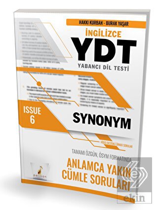 YDT İngilizce Synonym Issue 6