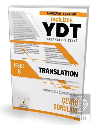YDT İngilizce Translation Issue 8