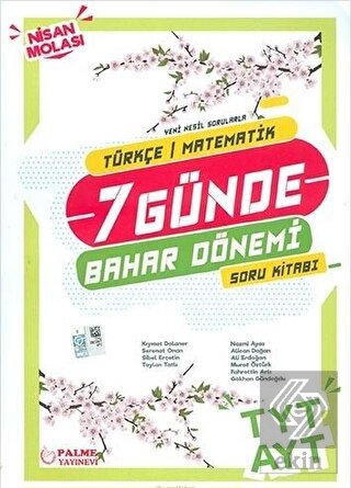 Yedi Günde Bahar Dönemi Nisan Molası TYT - AYT Tür