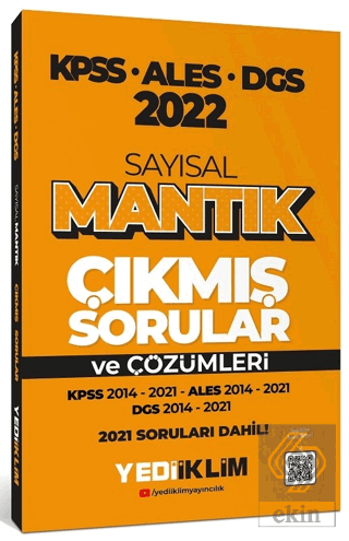 Yediiklim 2022 KPSS ALES DGS Sayısal Mantık Tamamı