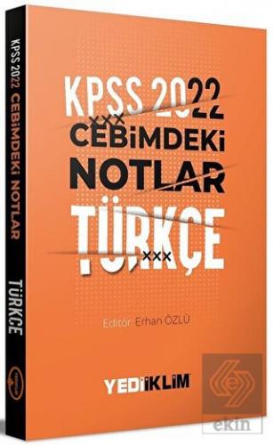 Yediiklim 2022 KPSS Cebimdeki Notlar Türkçe Kitapç