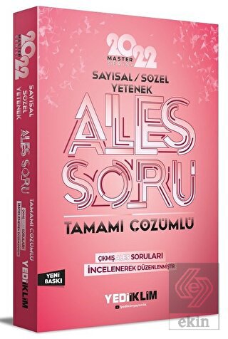 Yediiklim 2022 Master Serisi Ales Sayısal Sözel Ta
