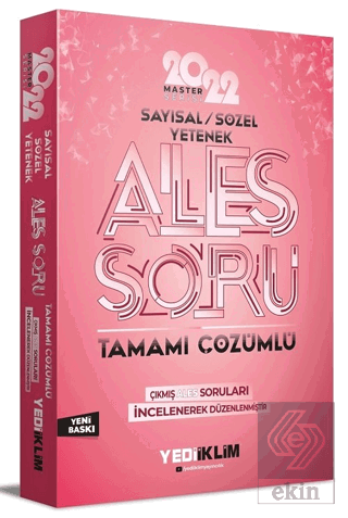 Yediiklim 2022 Master Serisi Ales Sayısal Sözel Ta