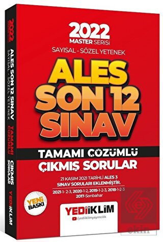 Yediiklim 2022 Master Serisi ALES Sayısal Sözel Ye